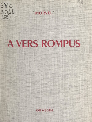 cover image of À vers rompus